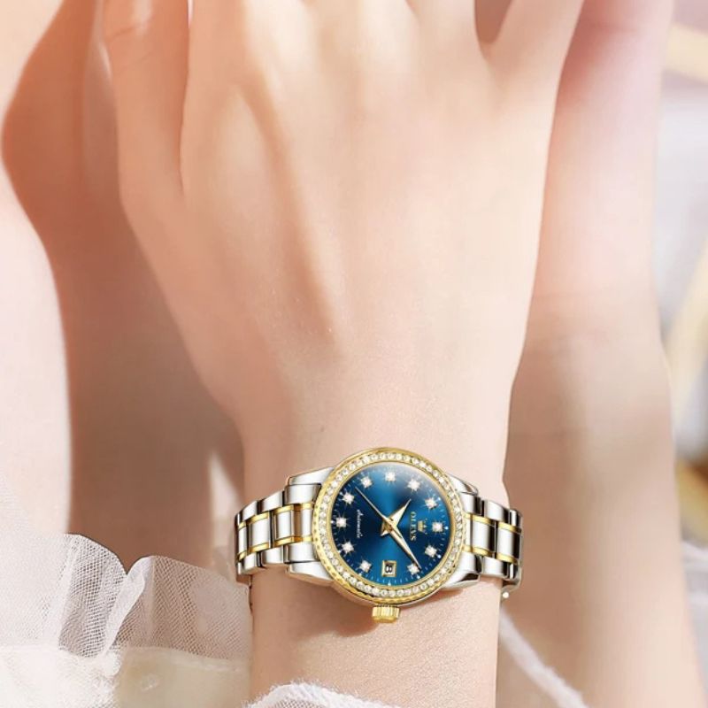 Montre mécanique femme Métal Scintillant - vue 2 - Montrelio