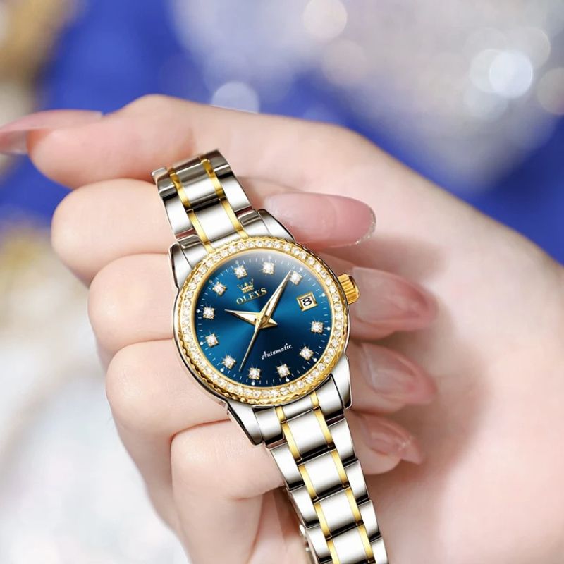 Montre mécanique femme Métal Scintillant - vue 6 - Montrelio