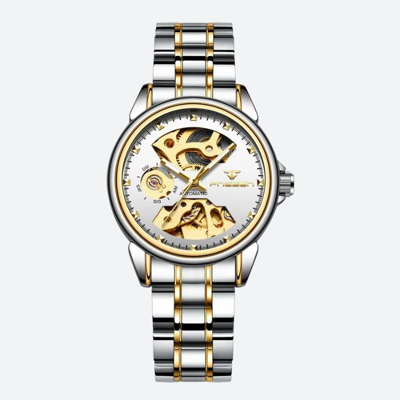 Montre mécanique femme Squelette Bicolore - vue 1 - Montrelio