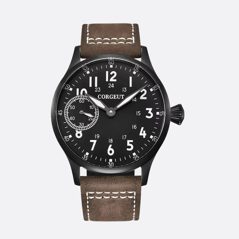 Montre mécanique homme à remontage manuel, Style aviateur classique - vue 1 - Montrelio