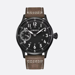 Montre mécanique homme à remontage manuel, Style aviateur classique