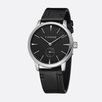 Montre Mécanique Homme Bracelet Cuir, Remontage Manuel - vue 2 - Montrelio