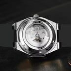 Montre mécanique squelette homme octogonale en acier inoxydable - vue 5 - Montrelio