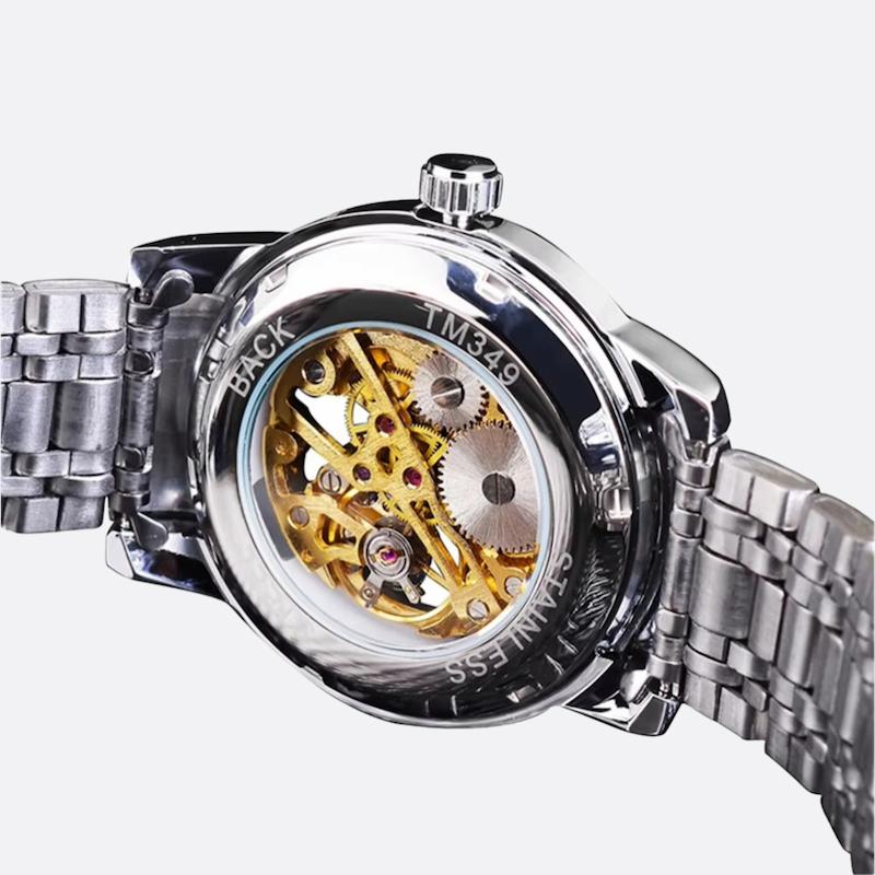Montre mécanique squelette pour homme - vue 4 - Montrelio