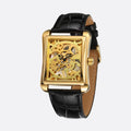 Montre mécanique squelette pour homme carrée - vue 1 - Montrelio