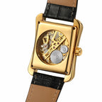 Montre mécanique squelette pour homme carrée - vue 4 - Montrelio