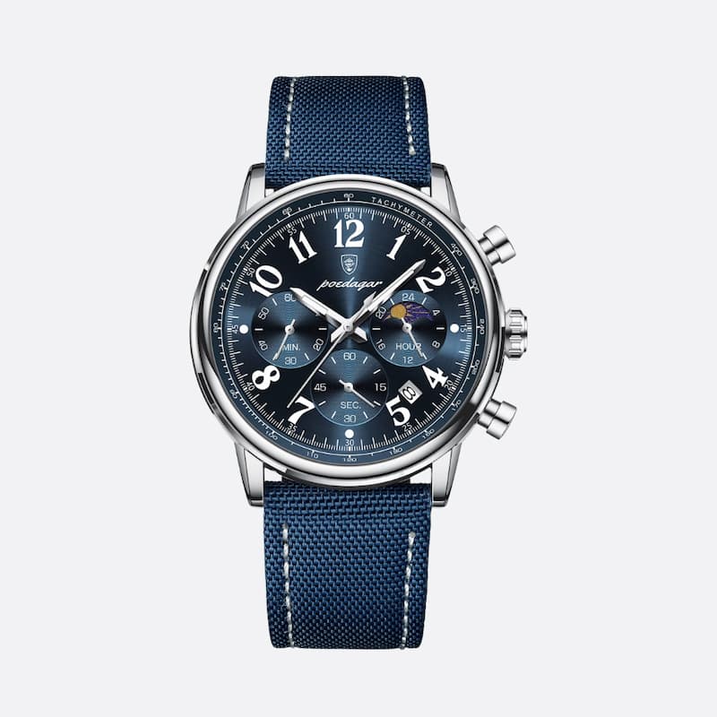 Montre militaire chronographe homme avec bracelet nylon - vue 1 - Montrelio