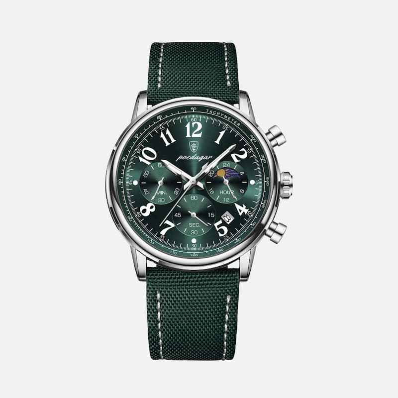 Montre militaire chronographe homme avec bracelet nylon - vue 2 - Montrelio