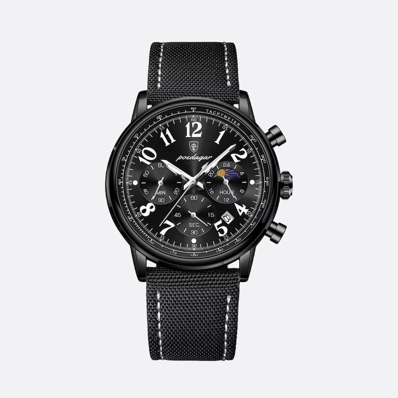 Montre militaire chronographe homme avec bracelet nylon - vue 4 - Montrelio