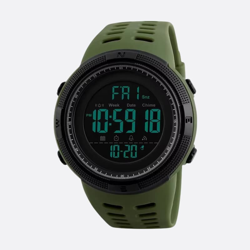 Montre militaire Digitale Homme 50MM - vue 1 - Montrelio