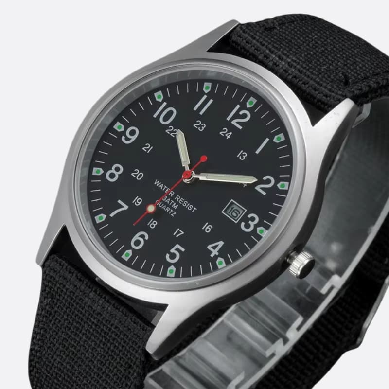Montre militaire Homme Quartz bracelet Nylon - vue 1 - Montrelio