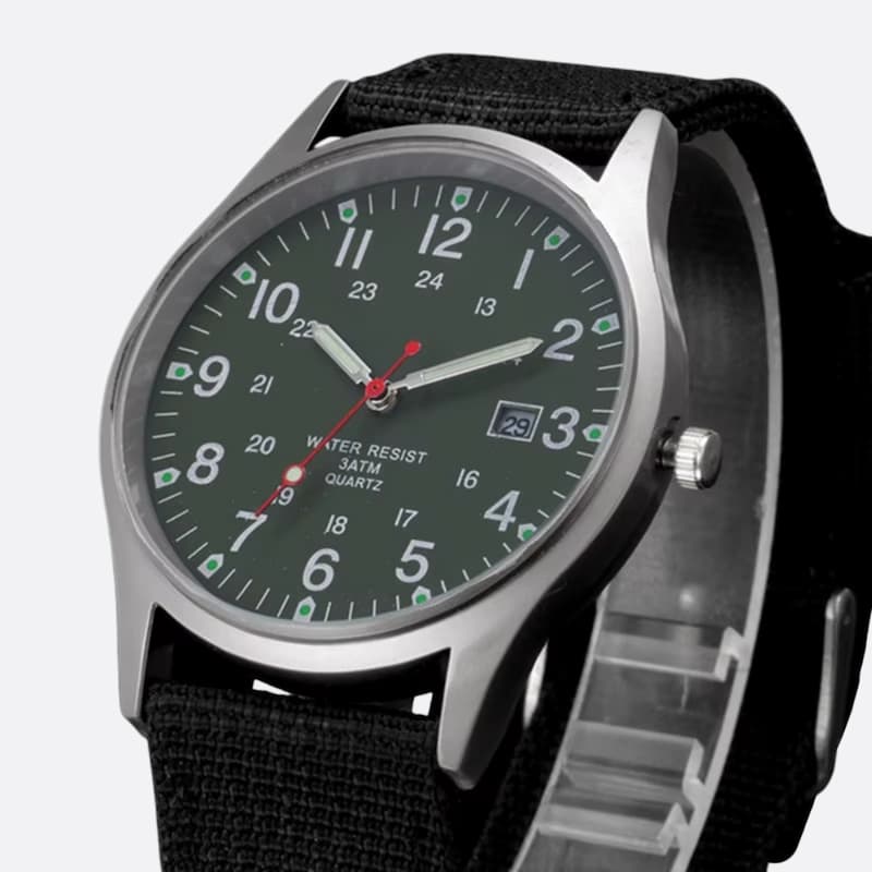 Montre militaire Homme Quartz bracelet Nylon - vue 2 - Montrelio