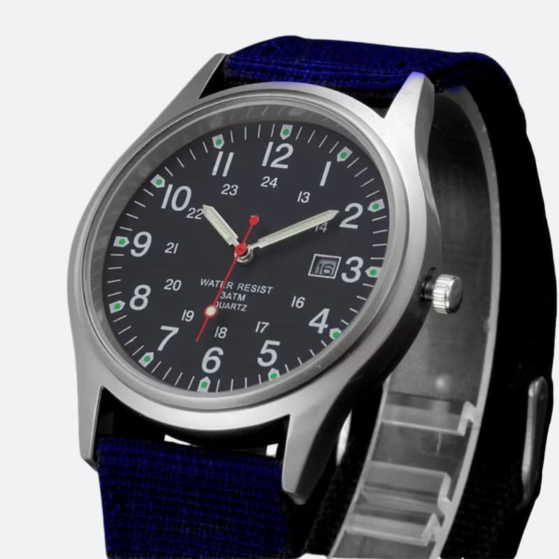 Montre militaire Homme Quartz bracelet Nylon - vue 3 - Montrelio