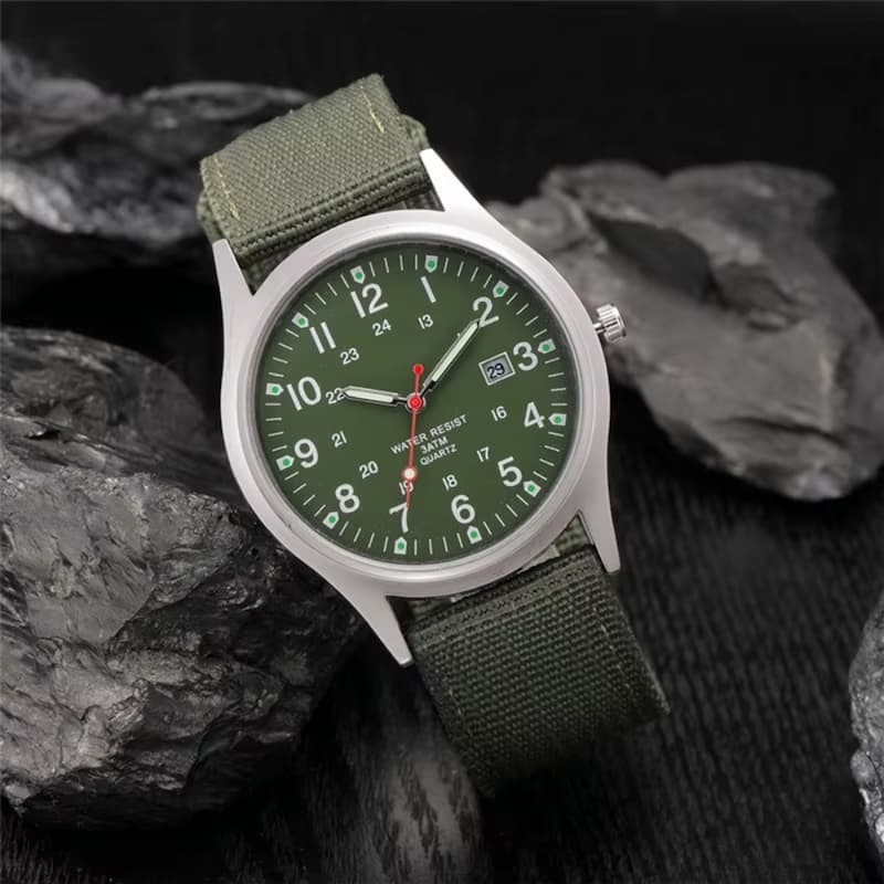 Montre militaire Homme Quartz bracelet Nylon - vue 5 - Montrelio