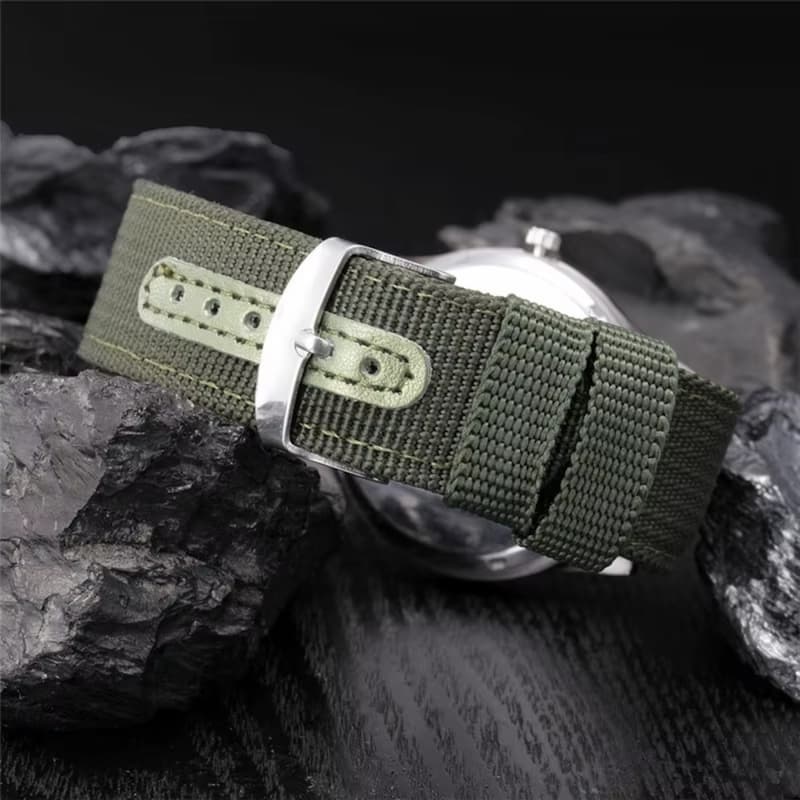 Montre militaire Homme Quartz bracelet Nylon - vue 7 - Montrelio