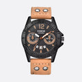 Montre militaire quartz homme bracelet cuir - vue 2 - Montrelio