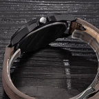 Montre militaire quartz homme bracelet cuir - vue 6 - Montrelio