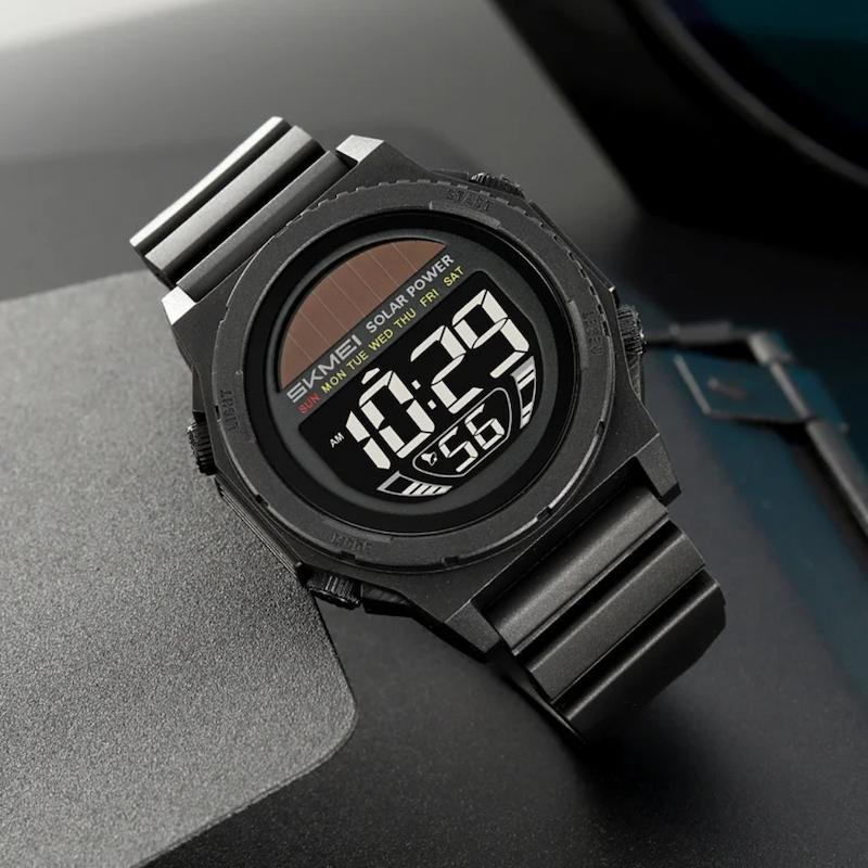 Montre Numérique Solaire Chronographe Homme - vue 4 - Montrelio