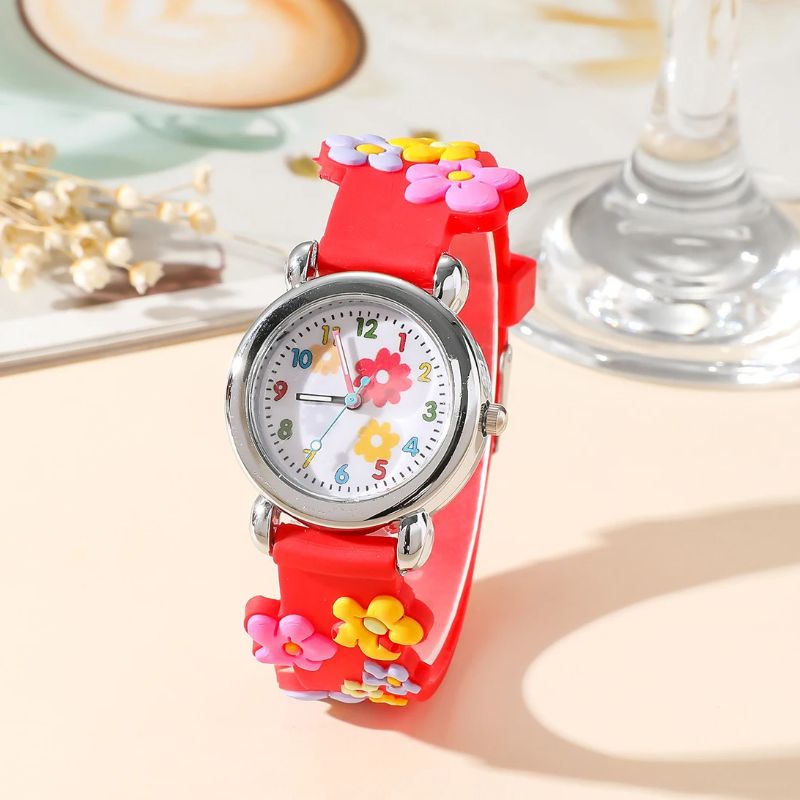 Montre pédagogique enfant fleurs relief - vue 7 - Montrelio