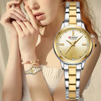 Montre Quartz femme Bicolore Étincelante - vue 2 - Montrelio