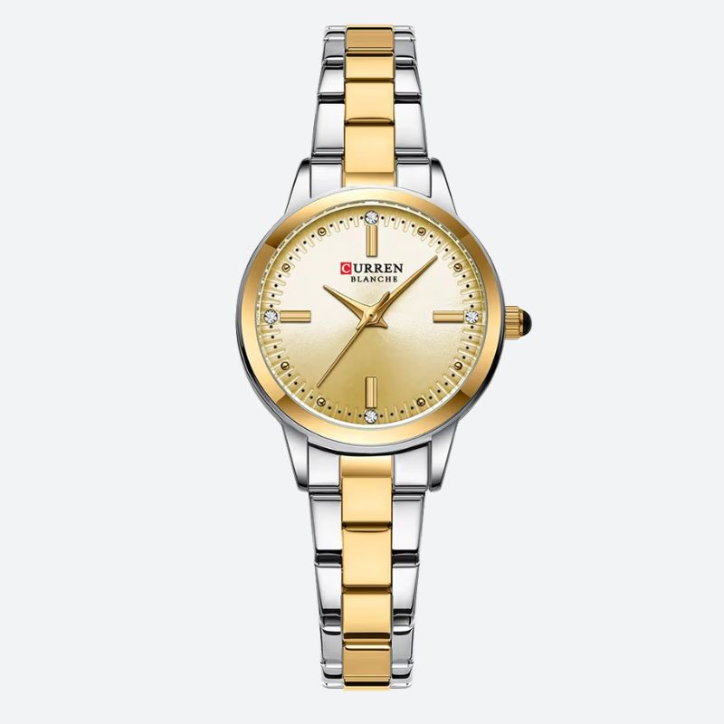 Montre Quartz femme Bicolore Étincelante - vue 3 - Montrelio