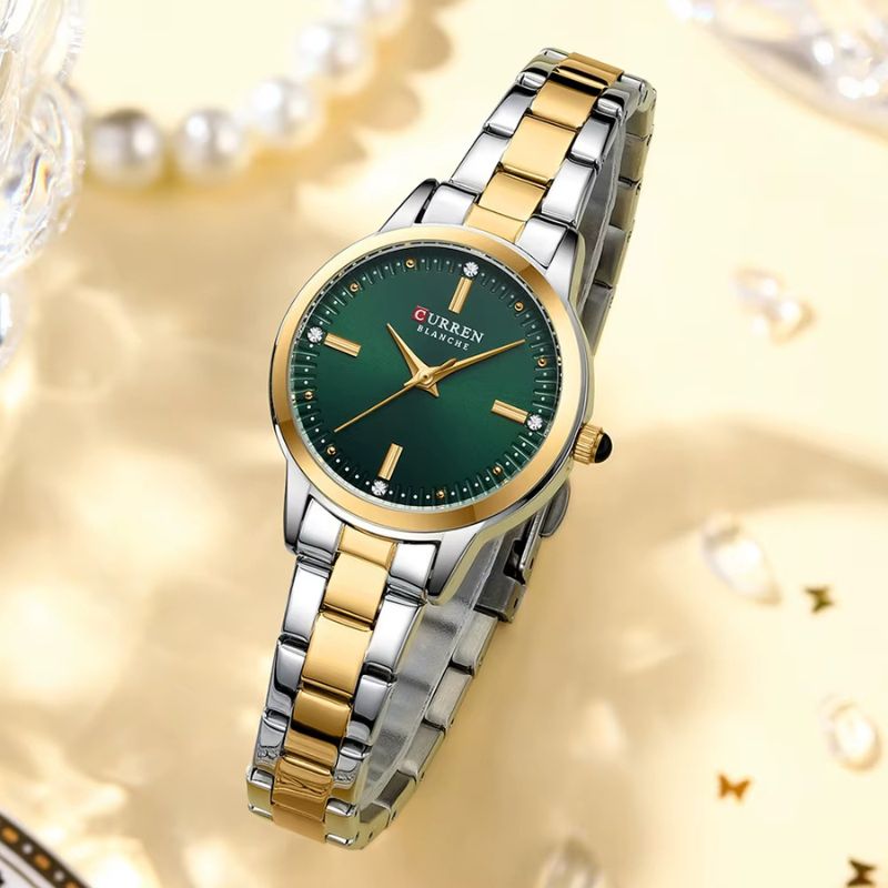 Montre Quartz femme Bicolore Étincelante - vue 5 - Montrelio