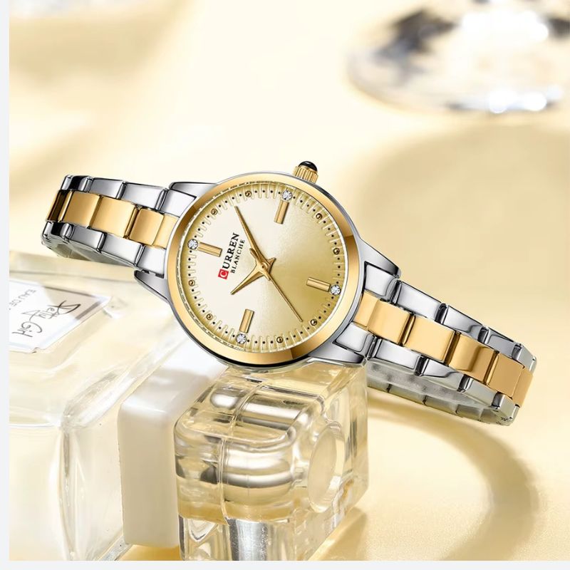 Montre Quartz femme Bicolore Étincelante - vue 6 - Montrelio