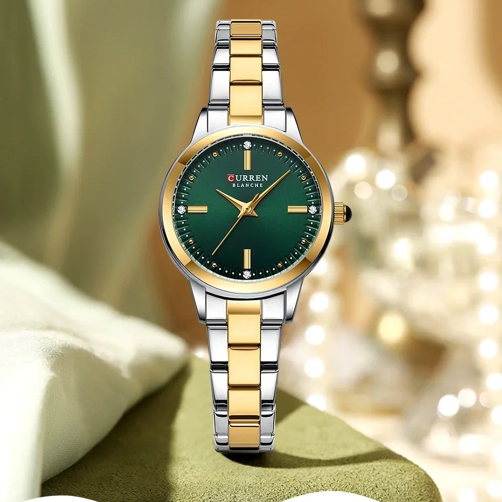 Montre Quartz femme Bicolore Étincelante - vue 2 - Montrelio