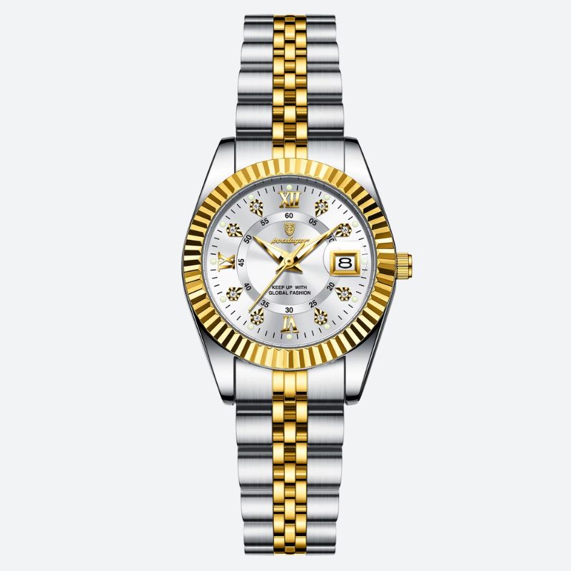 Montre quartz femme Métal Bicolore Étanche - vue 5 - Montrelio