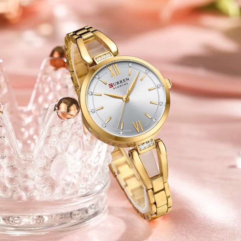 Montre quartz femme Métal Doré - vue 5 - Montrelio