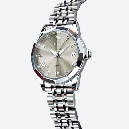 Montre quartz femme Métal Scintillant