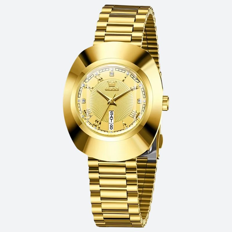 Montre quartz femme Ovale Dorée - vue 1 - Montrelio
