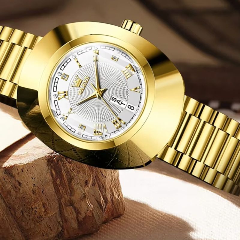 Montre quartz femme Ovale Dorée - vue 5 - Montrelio