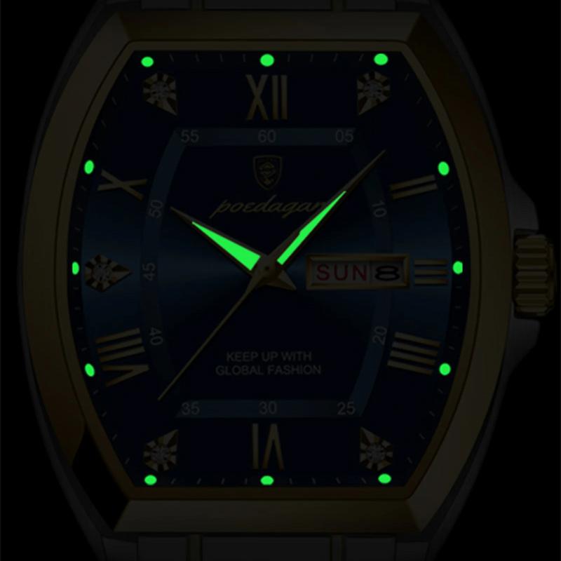 Montre Quartz Homme Design Tonneau - vue 7 - Montrelio
