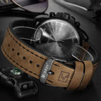 Montre militaire homme, vue de dos