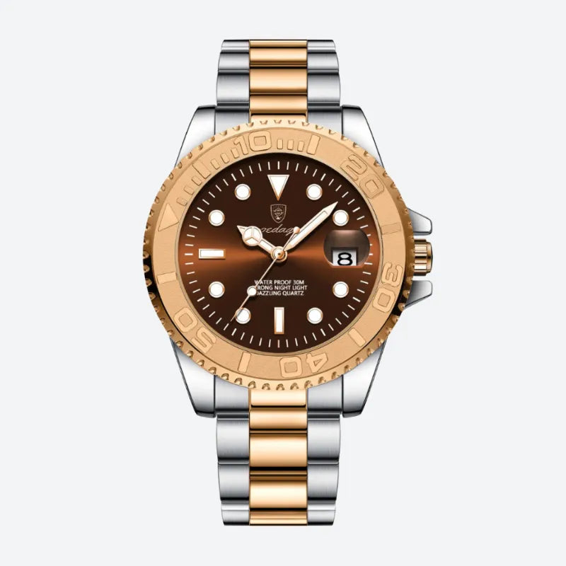 Cadran lumineux de la montre à quartz homme