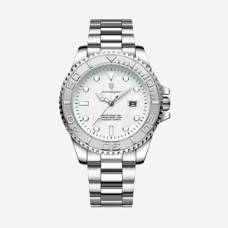 Montre à quartz homme plongeur au poignet