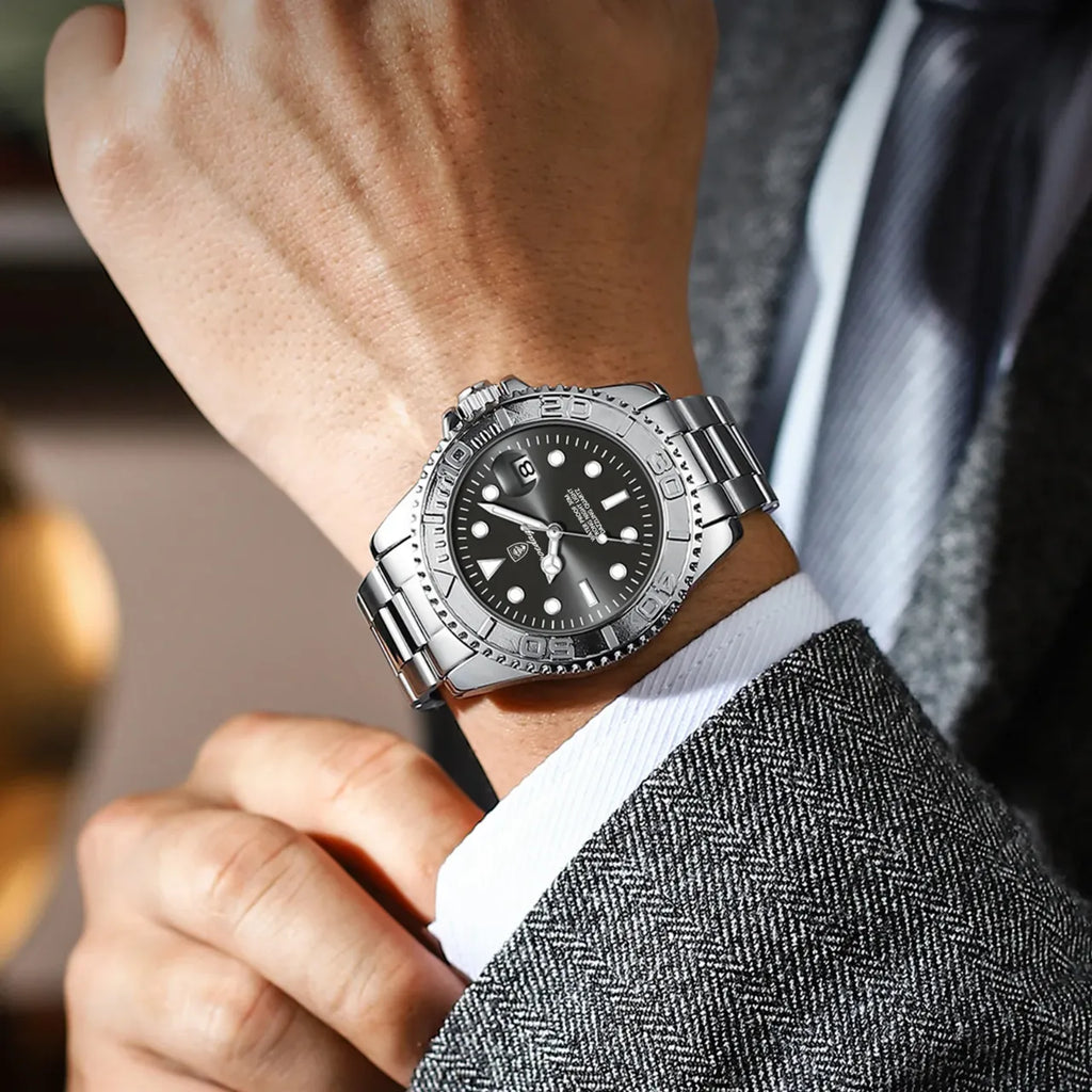 Fermoir du bracelet acier de la montre quartz homme