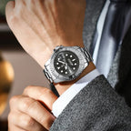 Fermoir du bracelet acier de la montre quartz homme