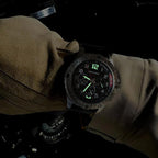 Montre solaire chronographe homme, cadran 44mm - vue 4 - Montrelio