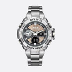 Montre solaire chronographe homme en acier - vue 1 - Montrelio