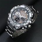 Montre solaire chronographe homme en acier - vue 3 - Montrelio