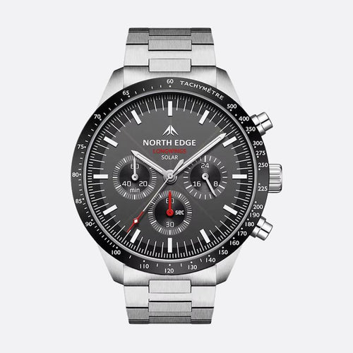 Montre Solaire Chronographe Homme Étanche 50M - vue 1 - Montrelio
