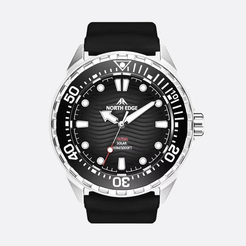 Montre Solaire Homme Plongée, 300M Étanche - vue 2 - Montrelio
