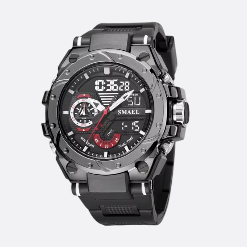 Montre sport chronographe homme à double affichage - vue 3 - Montrelio