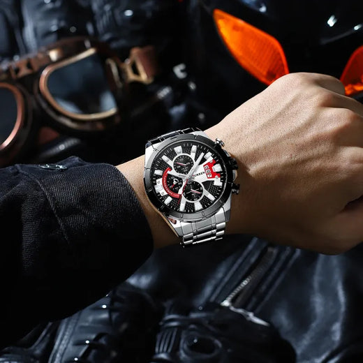 Montre Sport Chronographe Homme Style Racing