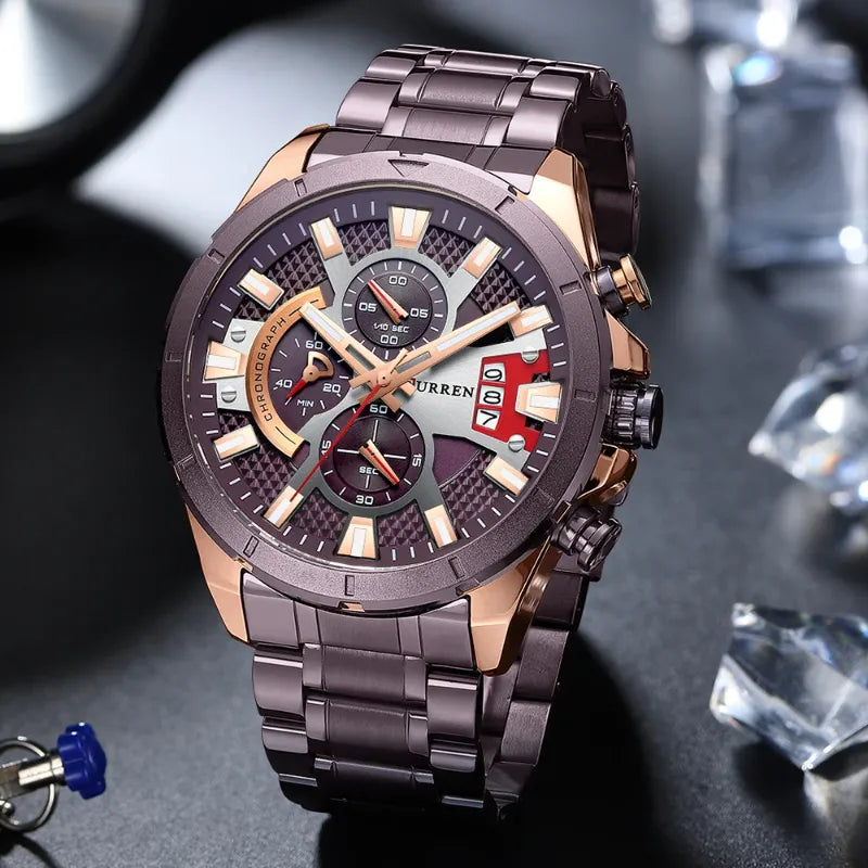 Montre Sport Chronographe Homme Style Racing - vue 4 - Montrelio