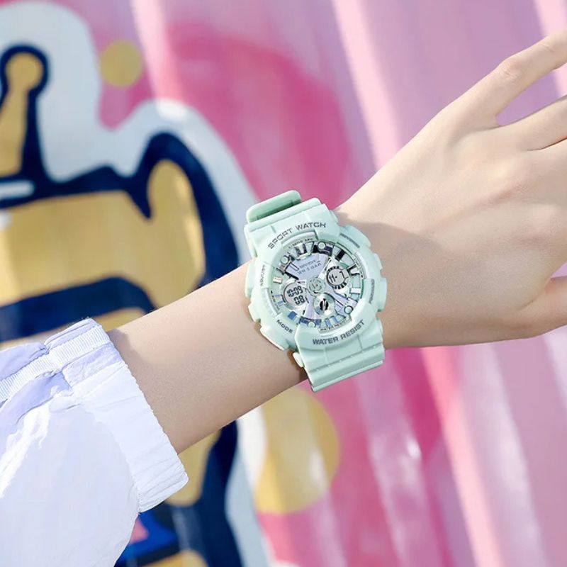 Montre Sport Femme Digitale Robuste Antichoc - vue 5 - Montrelio
