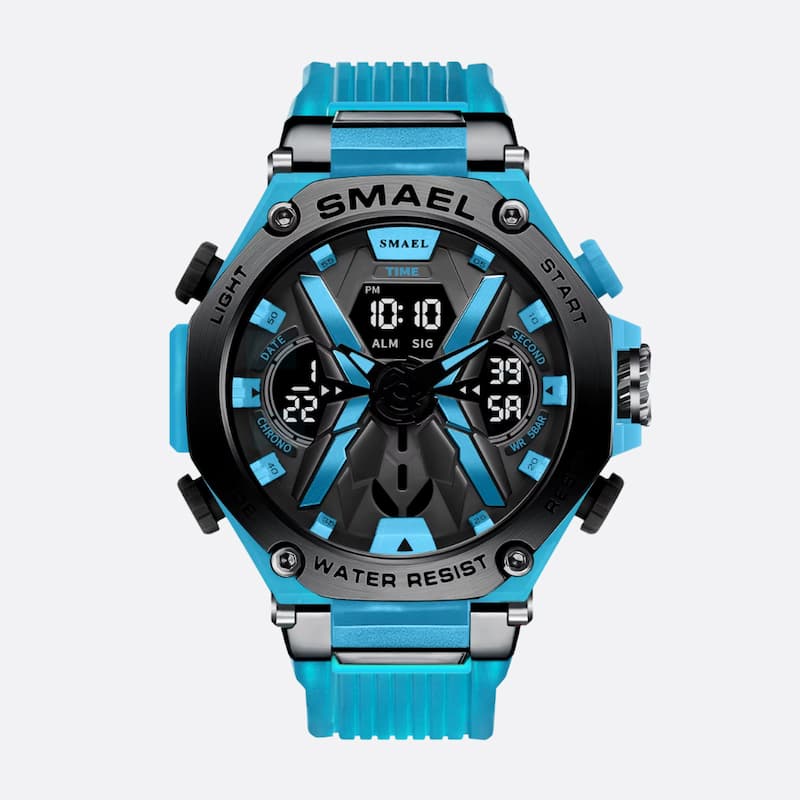 Montre Sport Homme Double Affichage Analogique et Digital - vue 3 - Montrelio