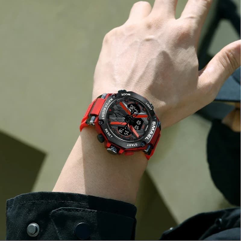 Montre Sport Homme Double Affichage Analogique et Digital - vue 5 - Montrelio